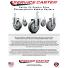 Service Caster 5 Inch Thermoplastic Rubber Swivel 3/4 Inch Square Stem Caster Total Lock Brake SCC-SQTTL20S514-TPRB-34